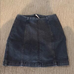 Denim Skirt in Black Free People